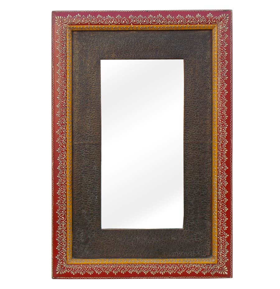 Antique Brass - Painted Wooden Mirror Frame