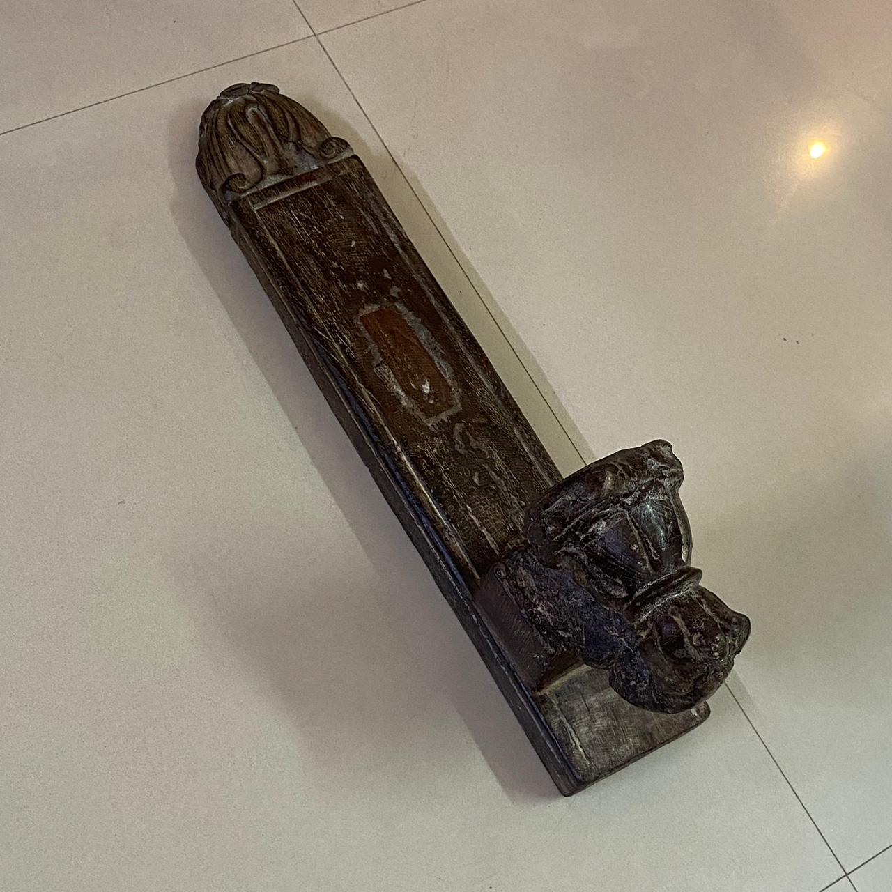 Vintage Wooden Carved Wall Candle Holder